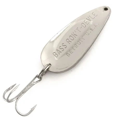 Dardevle Bass Rok'T-Devle Skeddrag, Nickel, 20g, Detroit-stämpel, #11601
