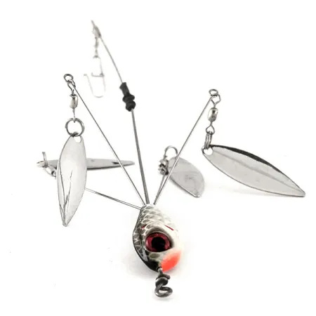 Booyah Boo Rig Alpine Multi-Arm Rig, Nickel, 14g, Willow-skedar, #11625