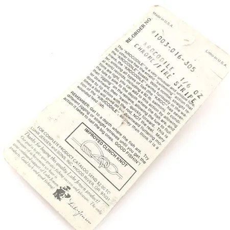 Luhr Jensen Krocodile Skeddrag, Nickel/Röd, 4,7g, Fire Stripe, #1003