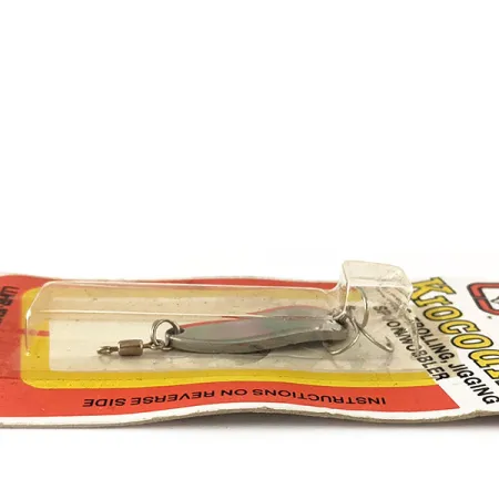 Luhr Jensen Krocodile Skeddrag, Nickel/Röd, 4,7g, Fire Stripe, #1003