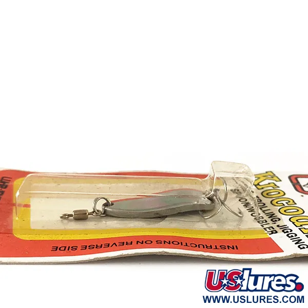 Luhr Jensen Krocodile Skeddrag, Nickel/Röd, 4,7g, Fire Stripe, #1003