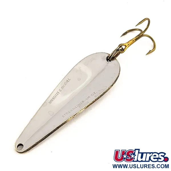 Wright & McGill Streamliner Skeddrag, Nickel, 7g, Vintage, #11641