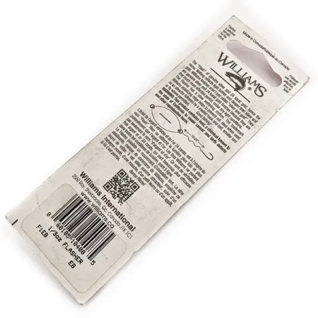 Williams Flasher F1 Skeddrag, Silver / Blå, 9g, silverpläterad, #11645