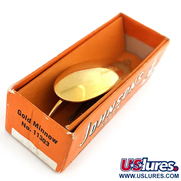 Weedless Johnson Silver Minnow Skeddrag, Guld, 21g, pläterad, #11648