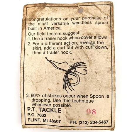 P.T. Tackle Weedless P.T. Spoon Skeddrag, Nickel, 14g, #11649