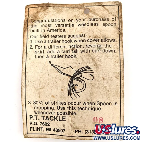 P.T. Tackle Weedless P.T. Spoon Skeddrag, Nickel, 14g, #11649