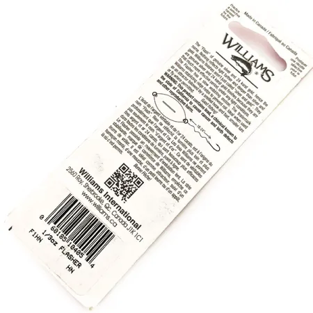 Williams Flasher F1 Skeddrag, Guld / Silver, 9g, Hamrat, #11670