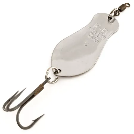K-B Bait K-B Spoon 2 Skeddrag, Nickel, 14g, Vintage, #11654