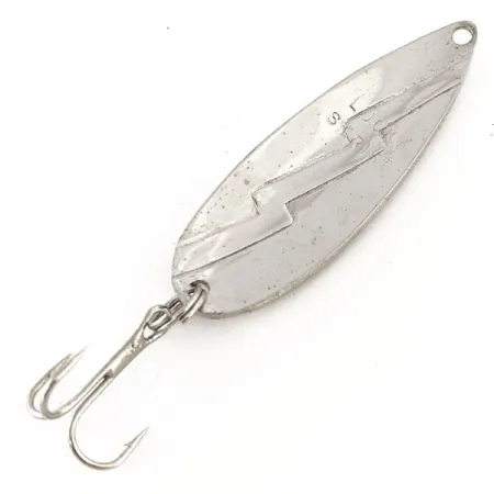 Lucky Strike Spoon Skeddrag, Nickel, 10g, Blixtmotiv, #11660