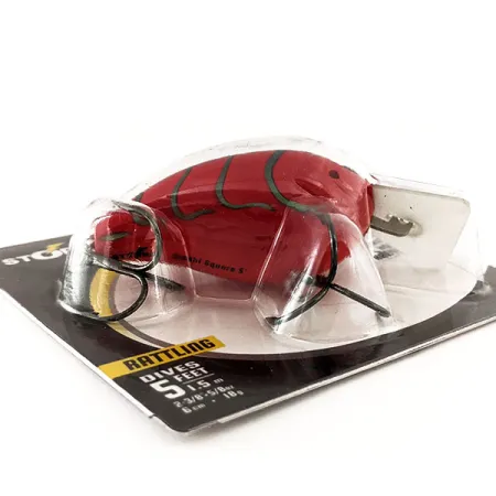 Storm Arashi Rattling Square 5 Crankbait, Red Craw, 18g, flytande, #11672