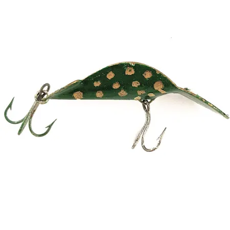 Buck Perry Spoonplug, 10g, Vit/Grön/Ljusblå, fiskedrag #11700