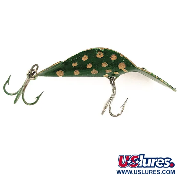 Buck Perry Spoonplug, 10g, Vit/Grön/Ljusblå, fiskedrag #11700