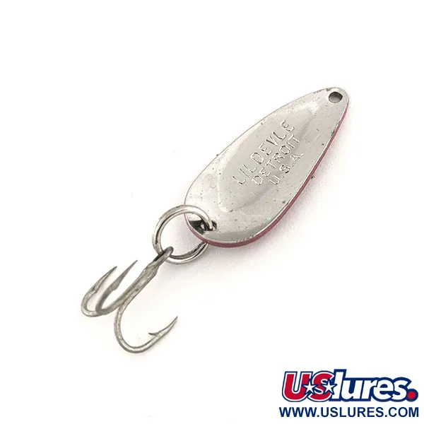 Dardevle Lildevle Skeddrag, Röd/Vit/Nickel, 3,4g, Vintage, #11721