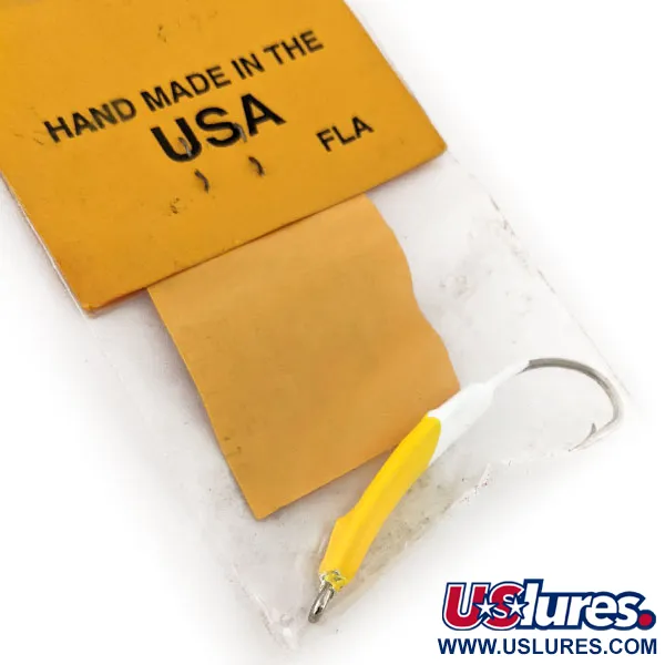 Doc's Goofy Jig Pompano-jigg, Vit / Gul, 7g, Handgjord, #11757