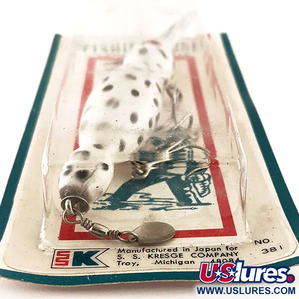 Kmart Kresge #381 Drag, Vit / Svart, 14g, Metallsked, #11780