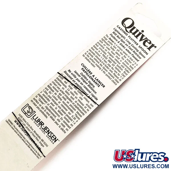 Luhr Jensen Quiver Skeddrag, Grå/Orange, 39g, asymmetrisk, #11781