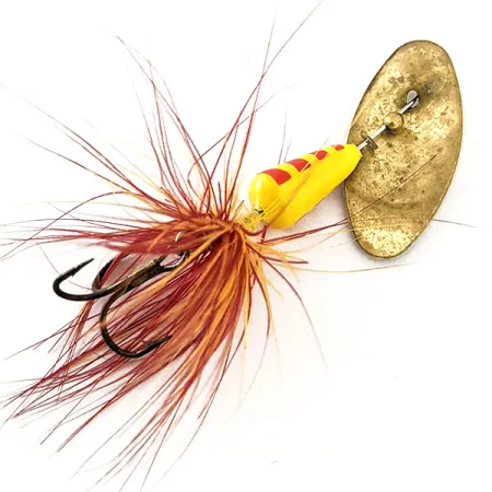 Yakima Bait Vibric Rooster Tail Spinnare, Gul/Röd, 4g, #11817