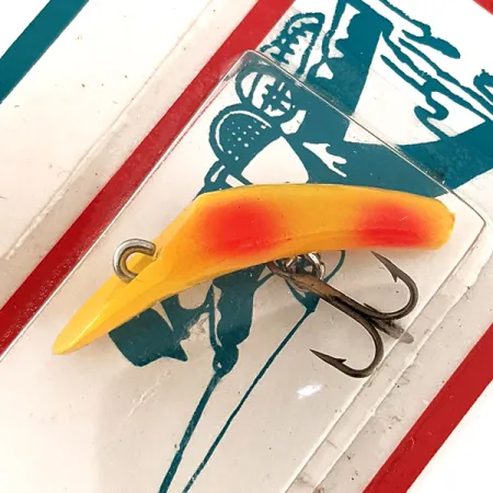 Kmart Kresge #318 Trollingdrag, Yellow / Red, 2.5g, Vintage, #11828