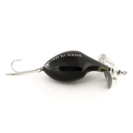 Fred Arbogast Buzz Plug Ytbete, Svart, 28g, Metallpropeller, #11839