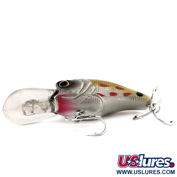 Bass Pro Shops XPS Lazer Eye Crankbait, Silver-Guld, 9g, Rassel, #11875