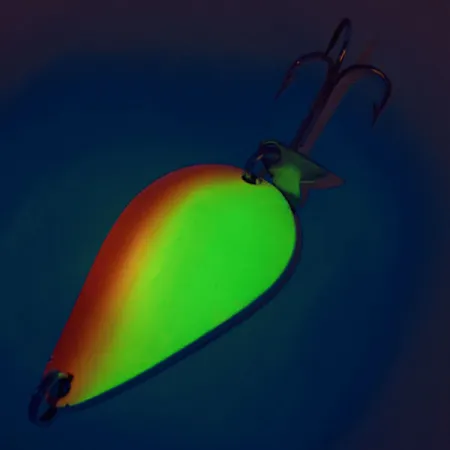 Acme K.O. Wobbler Skeddrag, Gul/Röd/Nickel, 21g, Sonic Tail, #11887