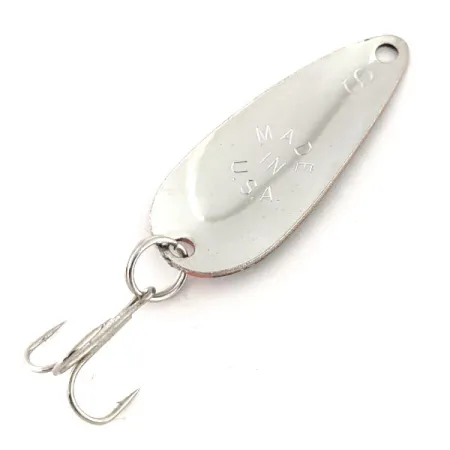 Skeddrag Worth Chippewa Steel Spoon, Röd/Svart/Nickel, 6g, #11925