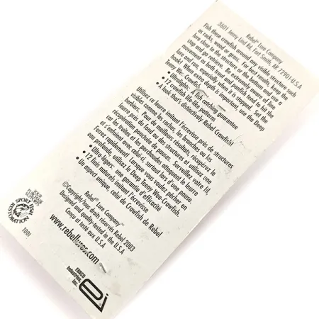 Rebel Crawfish Crankbait, Olivbrun, 2.5g, Flytande, #11934