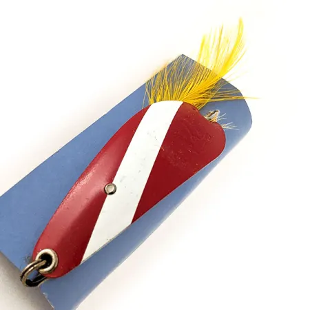 Weezel Weedless Rex Spoon Skeddrag, Red / White, 12,5g, Vasskyddad, #11937