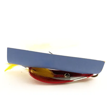 Weezel Weedless Rex Spoon Skeddrag, Red / White, 12,5g, Vasskyddad, #11937