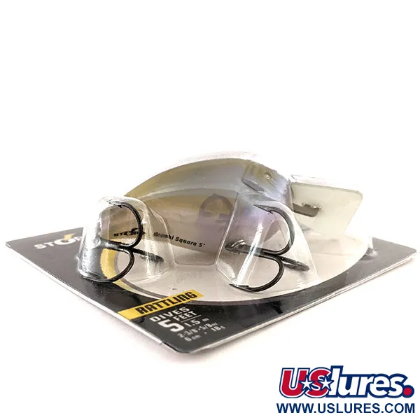 Storm Arashi Rattling Square 5 Crankbait, Ghost, 18g, Självjust., #11953