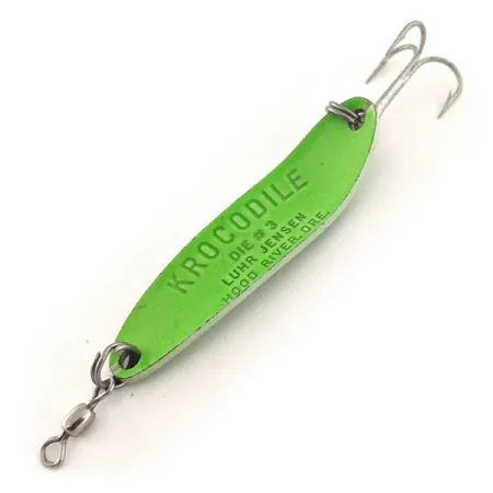Luhr Jensen Krocodile Die #3 UV Skeddrag, Grön, 10g, UV, #11967