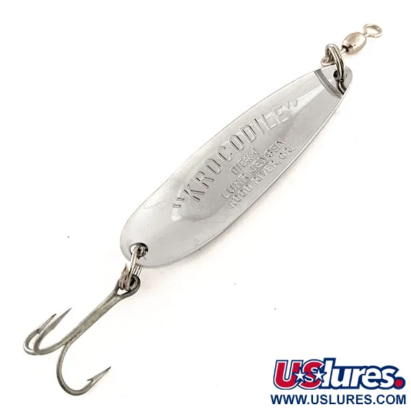 Luhr Jensen Krocodile Die #4 Skeddrag, Nickel/Blå, 14g, USA, #11969