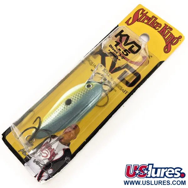 Strike King KVD 1.5 Hard Knock Vobbler, Chart Sexy Shad, 9.5g, #12001