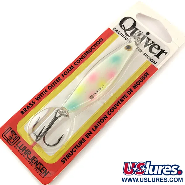 Luhr Jensen Quiver Skeddrag, Pearls/Glow, 14g, Foam-Core, #12050