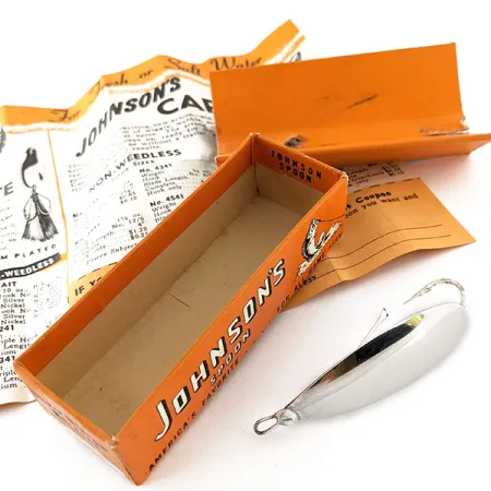 Weedless Johnson Silver Minnow Skeddrag, Silver pläterad, 12g, #12059