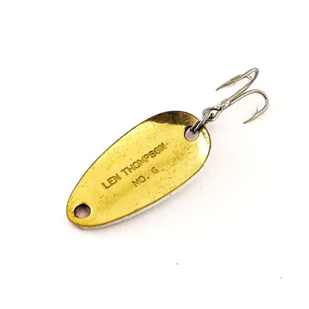 Len Thompson #6 Skeddrag, Röd / Vit / Guld, 3,5g, Mässing, #12066