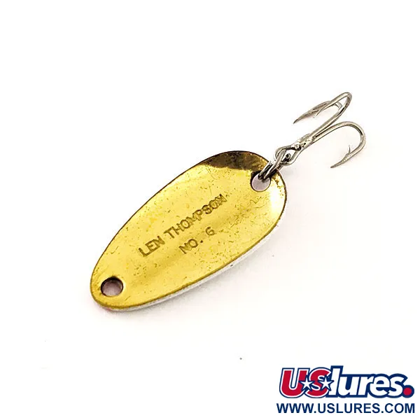 Len Thompson #6 Skeddrag, Röd / Vit / Guld, 3,5g, Mässing, #12066