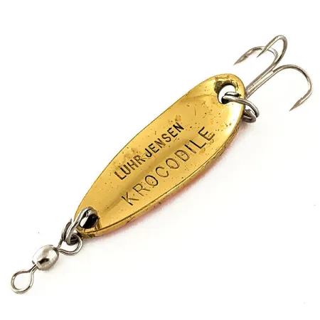 Luhr Jensen Krocodile UV Skeddrag, Gold/Orange, 9g, UV-Glow, #12076