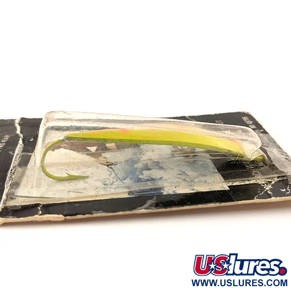 G.W's ice fishing Lures Drag, Chartreuse/Orange, 17g, Vasskyddat, #12104