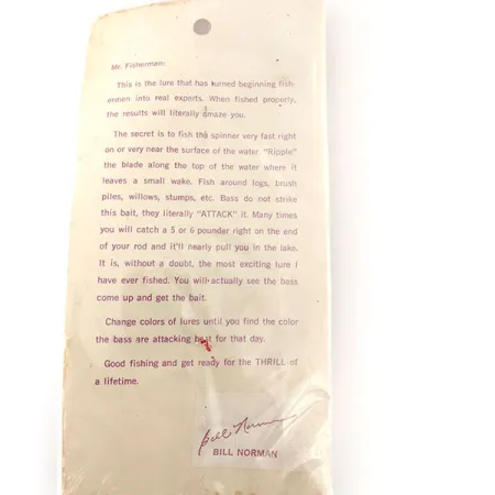 Bill Norman Red Man Spinnerbait, Nickel/Chartreuse, 11g, #12105