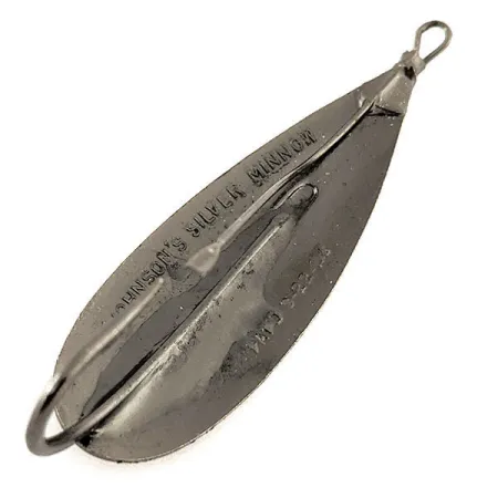 Weedless Johnson Silver Minnow Skeddrag, Svart, 12g, Vasskydd, #12111