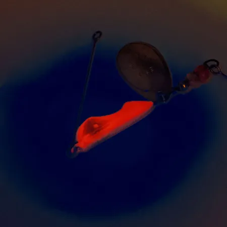 Erie Dearie Walleye Killer - UV Spinnare, Röd / Nickel, 14g, UV, #12160