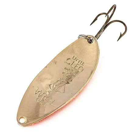 Little Cleo (Hula Girl) Skeddrag, Guld / Orange, 14g, Hula Girl, #12166