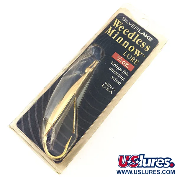 Weedless Silverlake Minnow Skeddrag, Guld, 7g, Vasskyddat, #12201