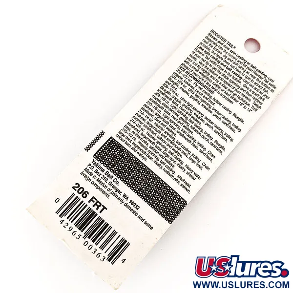 Yakima Bait Worden’s Original Rooster Tail, 1,77g Fire Tiger, Spinnare #17521