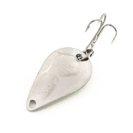 Acme K.O. Wobbler UV Skeddrag, Nickel / Blå, 7g, UV-aktiv, #12215