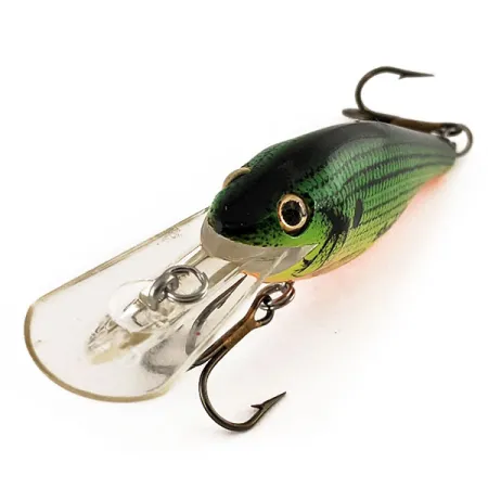 Rebel Shad R Wobbler, Grön/Gul Fjäll, 11g, Djupgående, #12228