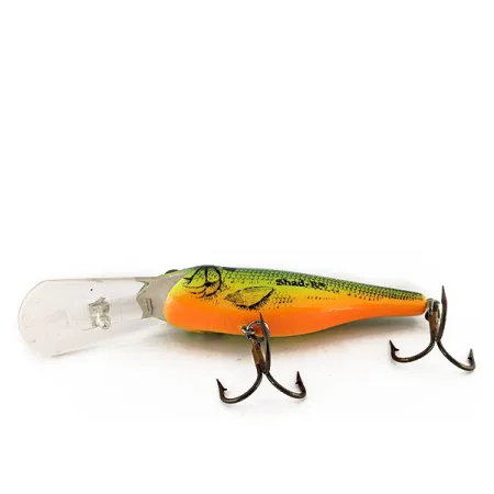 Rebel Shad R Wobbler, Grön/Gul Fjäll, 11g, Djupgående, #12228