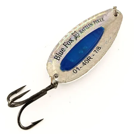 Blue Fox Rattlin Pixee Skeddrag, Nickel / Blue, 24g, Rassel, #12245