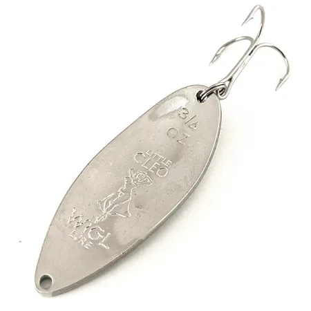 Little Cleo (Hula Girl) Skeddrag, Vit/Grön/Glitter/Nickel, 21g, #12267